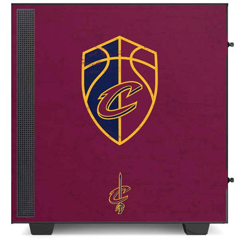 NBA Cleveland Cavaliers Distressed NZXT H510 Compact ATX Mid-Tower Case Skin