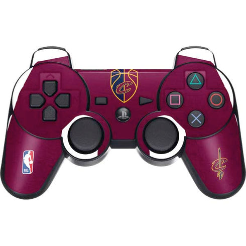 NBA Cleveland Cavaliers Distressed PS3 Dual Shock wireless controller Skin