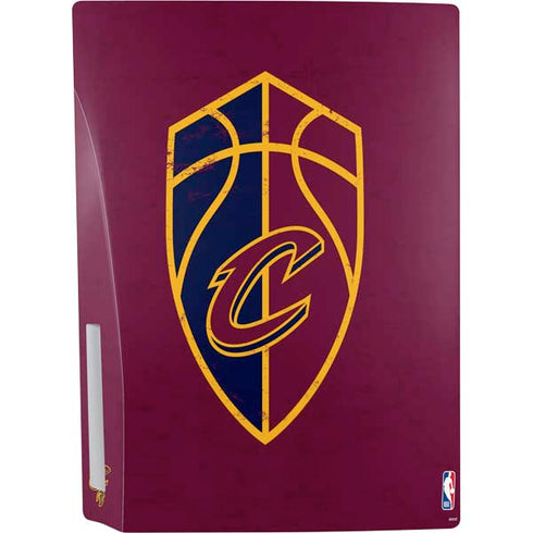 NBA Cleveland Cavaliers Distressed PS5 Console Skin