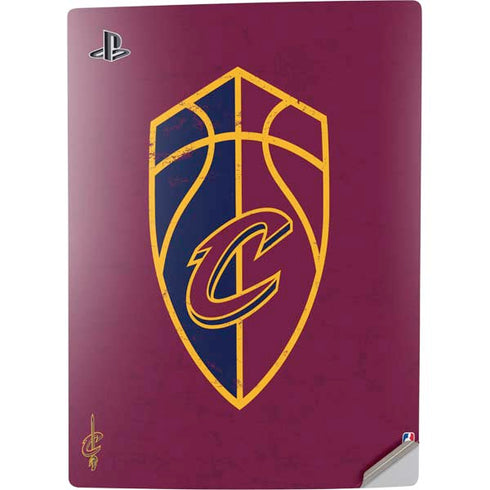 NBA Cleveland Cavaliers Distressed PS5 Digital Edition Console Skin