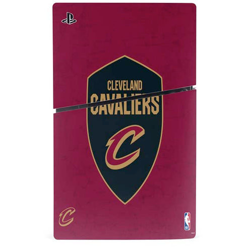 NBA Cleveland Cavaliers Distressed PS5 Slim Disk Console Skin