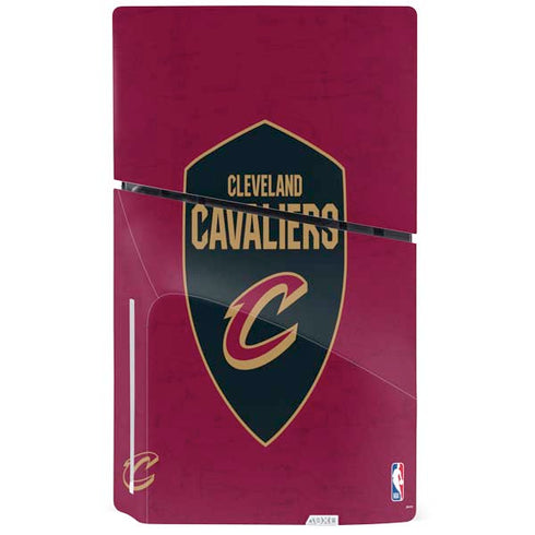 NBA Cleveland Cavaliers Distressed PS5 Slim Disk Console Skin