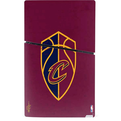 NBA Cleveland Cavaliers Distressed PS5 Slim Digital Edition Console Skin