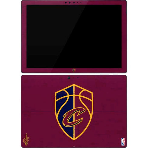 NBA Cleveland Cavaliers Distressed Surface Pro 7 Skin