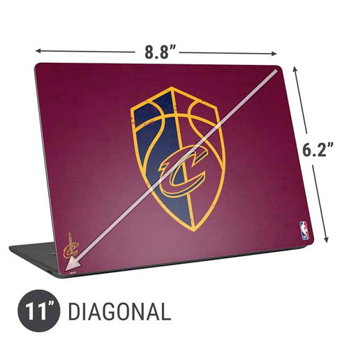 NBA Cleveland Cavaliers Distressed Universal Laptop 11in (8.8 x 6.2in) Skin