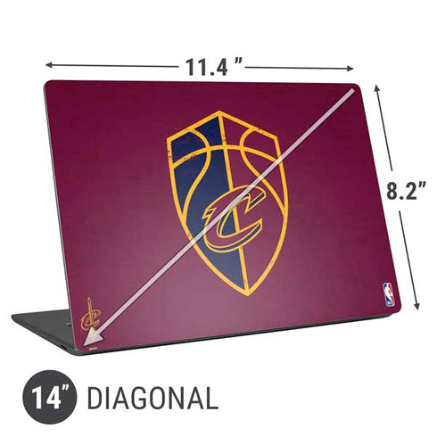 NBA Cleveland Cavaliers Distressed Universal Laptop 14in (11.4 x 8.2in) Skin