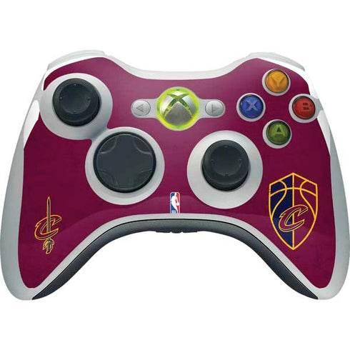 NBA Cleveland Cavaliers Distressed Xbox 360 Wireless Controller Skin