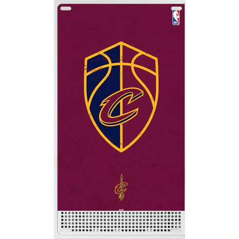 NBA Cleveland Cavaliers Distressed Xbox Series S Console Skin