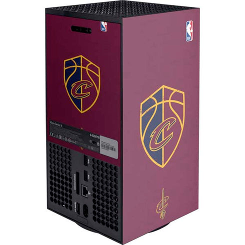 NBA Cleveland Cavaliers Distressed Xbox Series X Console Skin