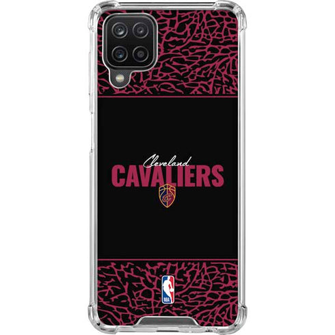 NBA Cleveland Cavaliers Elephant Print Galaxy A12 Clear Case