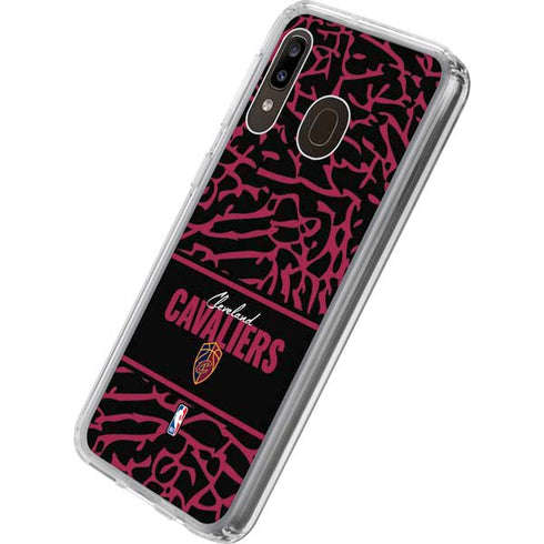 NBA Cleveland Cavaliers Elephant Print Galaxy A20 Clear Case