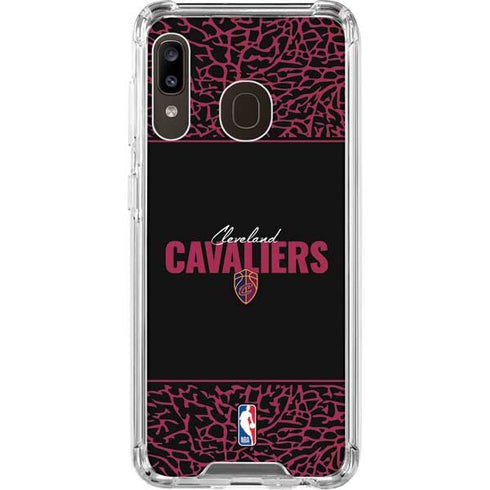 NBA Cleveland Cavaliers Elephant Print Galaxy A30 Clear Case