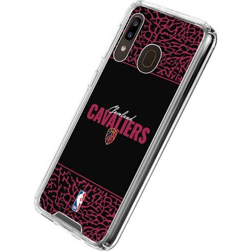 NBA Cleveland Cavaliers Elephant Print Galaxy A30 Clear Case