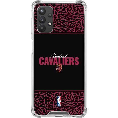 NBA Cleveland Cavaliers Elephant Print Galaxy A32 5G Clear Case