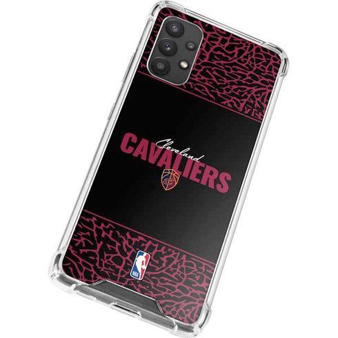 NBA Cleveland Cavaliers Elephant Print Galaxy A32 5G Clear Case