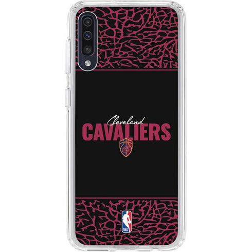 NBA Cleveland Cavaliers Elephant Print Galaxy A50 Clear Case