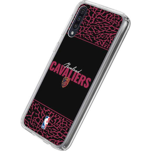 NBA Cleveland Cavaliers Elephant Print Galaxy A50 Clear Case