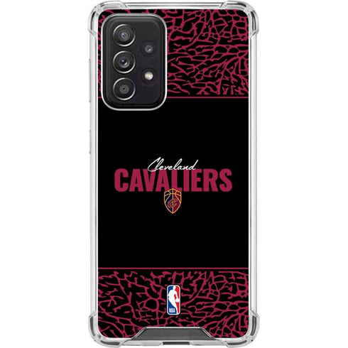 NBA Cleveland Cavaliers Elephant Print Galaxy A52 5G Clear Case