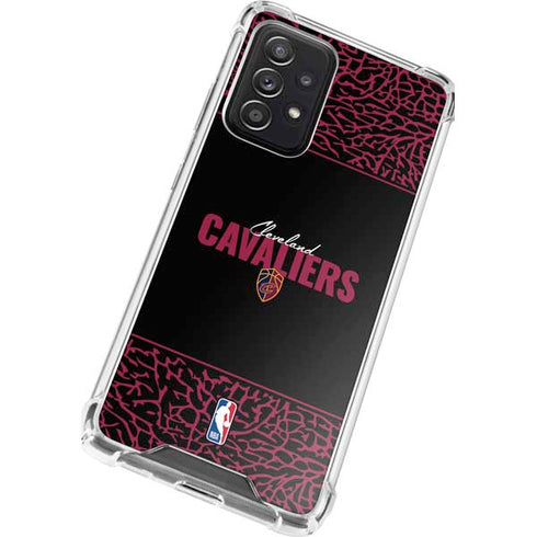 NBA Cleveland Cavaliers Elephant Print Galaxy A52 5G Clear Case