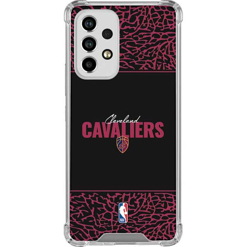 NBA Cleveland Cavaliers Elephant Print Galaxy A53 5G Clear Case