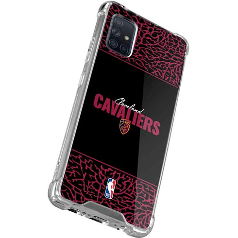 NBA Cleveland Cavaliers Elephant Print Galaxy A71 5G Clear Case