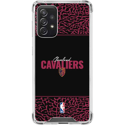 NBA Cleveland Cavaliers Elephant Print Galaxy A72 5G Clear Case