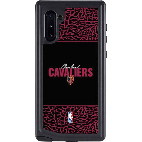 NBA Cleveland Cavaliers Elephant Print Galaxy Note 10 Waterproof Case