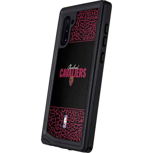 NBA Cleveland Cavaliers Elephant Print Galaxy Note 10 Waterproof Case