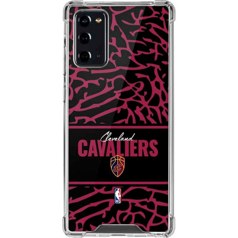 NBA Cleveland Cavaliers Elephant Print Galaxy Note20 5G Clear Case