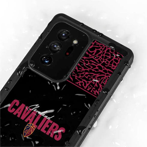 NBA Cleveland Cavaliers Elephant Print Galaxy Note20 Ultra 5G Waterproof Case