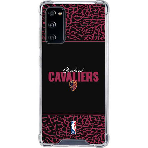 NBA Cleveland Cavaliers Elephant Print Galaxy S20 FE Clear Case