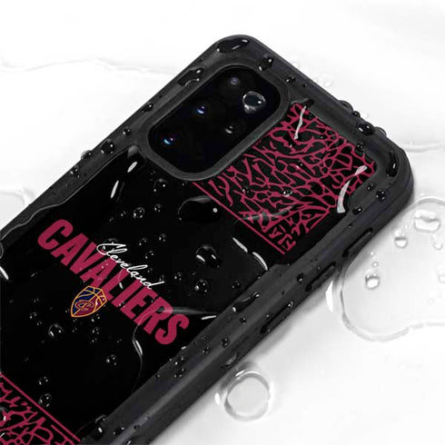 NBA Cleveland Cavaliers Elephant Print Galaxy S20 Plus Waterproof Case