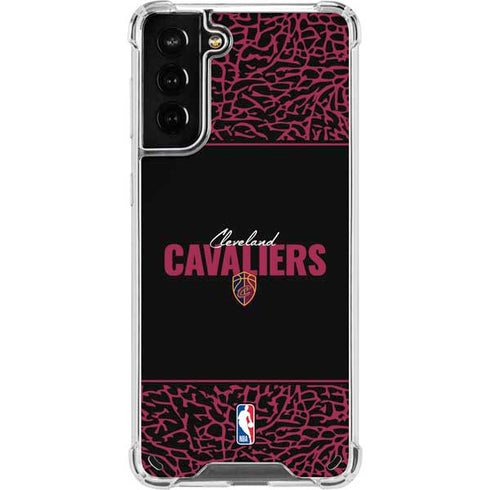 NBA Cleveland Cavaliers Elephant Print Galaxy S21 Plus 5G Clear Case