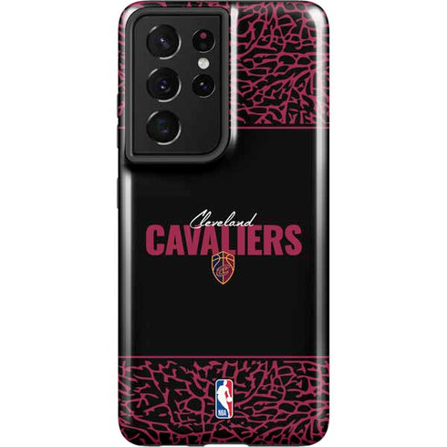 NBA Cleveland Cavaliers Elephant Print Galaxy S21 Ultra 5G Pro Case