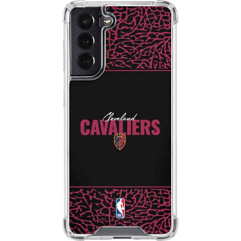 NBA Cleveland Cavaliers Elephant Print Galaxy S22 Clear Case