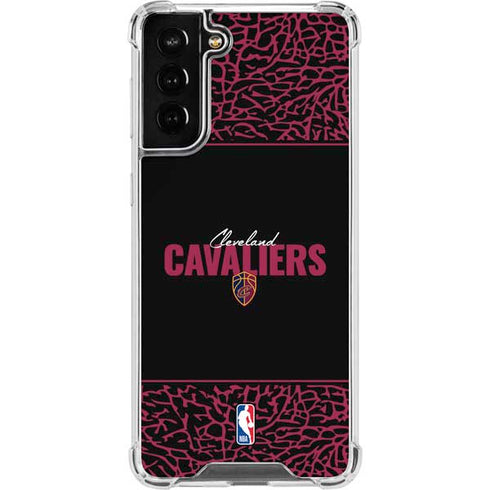 NBA Cleveland Cavaliers Elephant Print Galaxy S22 Plus Clear Case