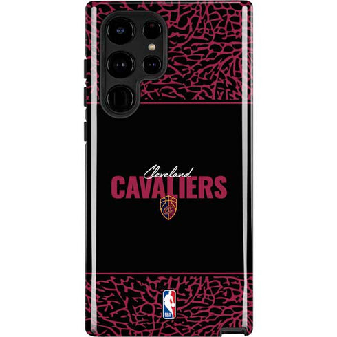 NBA Cleveland Cavaliers Elephant Print Galaxy S22 Ultra Pro Case
