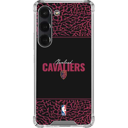 NBA Cleveland Cavaliers Elephant Print Galaxy S23 Clear Case