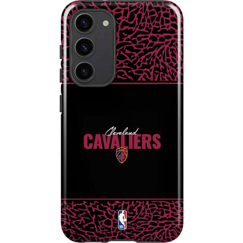 NBA Cleveland Cavaliers Elephant Print Galaxy S23 Plus Pro Case