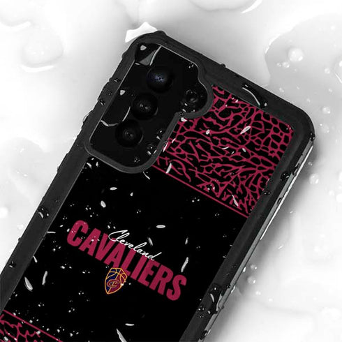NBA Cleveland Cavaliers Elephant Print Galaxy S23 Waterproof Case