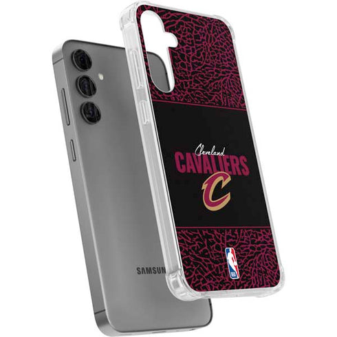 NBA Cleveland Cavaliers Elephant Print Galaxy S24 Plus Clear Case