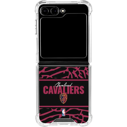 NBA Cleveland Cavaliers Elephant Print Galaxy Z Flip5 5G Clear Case