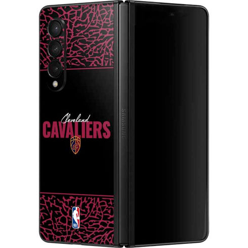 NBA Cleveland Cavaliers Elephant Print Galaxy Z Fold3 5G Skin