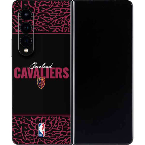 NBA Cleveland Cavaliers Elephant Print Galaxy Z Fold4 5G Skin