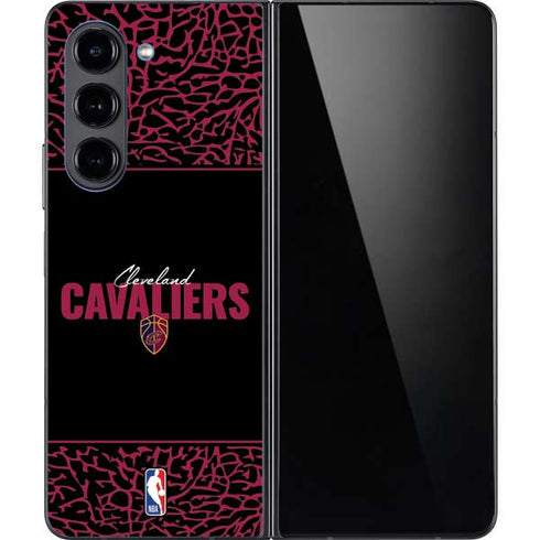 NBA Cleveland Cavaliers Elephant Print Galaxy Z Fold5 5G Skin