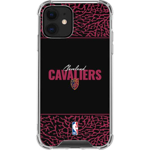 NBA Cleveland Cavaliers Elephant Print iPhone 12 Clear Case