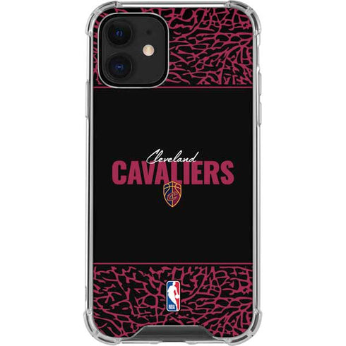 NBA Cleveland Cavaliers Elephant Print iPhone 12 Mini Clear Case