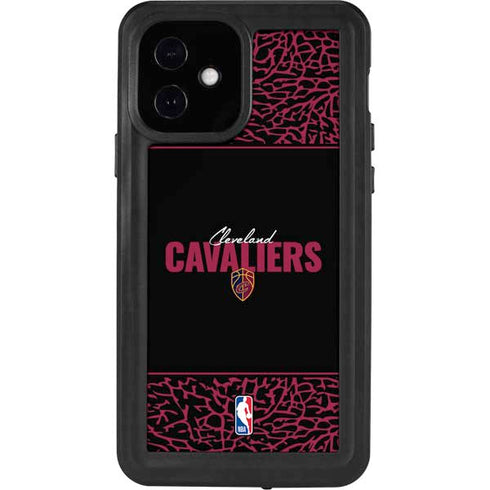 NBA Cleveland Cavaliers Elephant Print iPhone 12 Waterproof Case