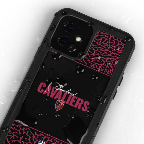 NBA Cleveland Cavaliers Elephant Print iPhone 12 Waterproof Case
