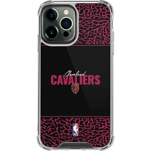 NBA Cleveland Cavaliers Elephant Print iPhone 13 Pro Max Clear Case